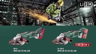 Meuleuse 230 mm 36V de Metabo - Guedo Outillage