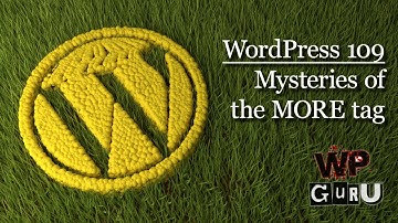 WordPress 109: Mysteries of the MORE Tag