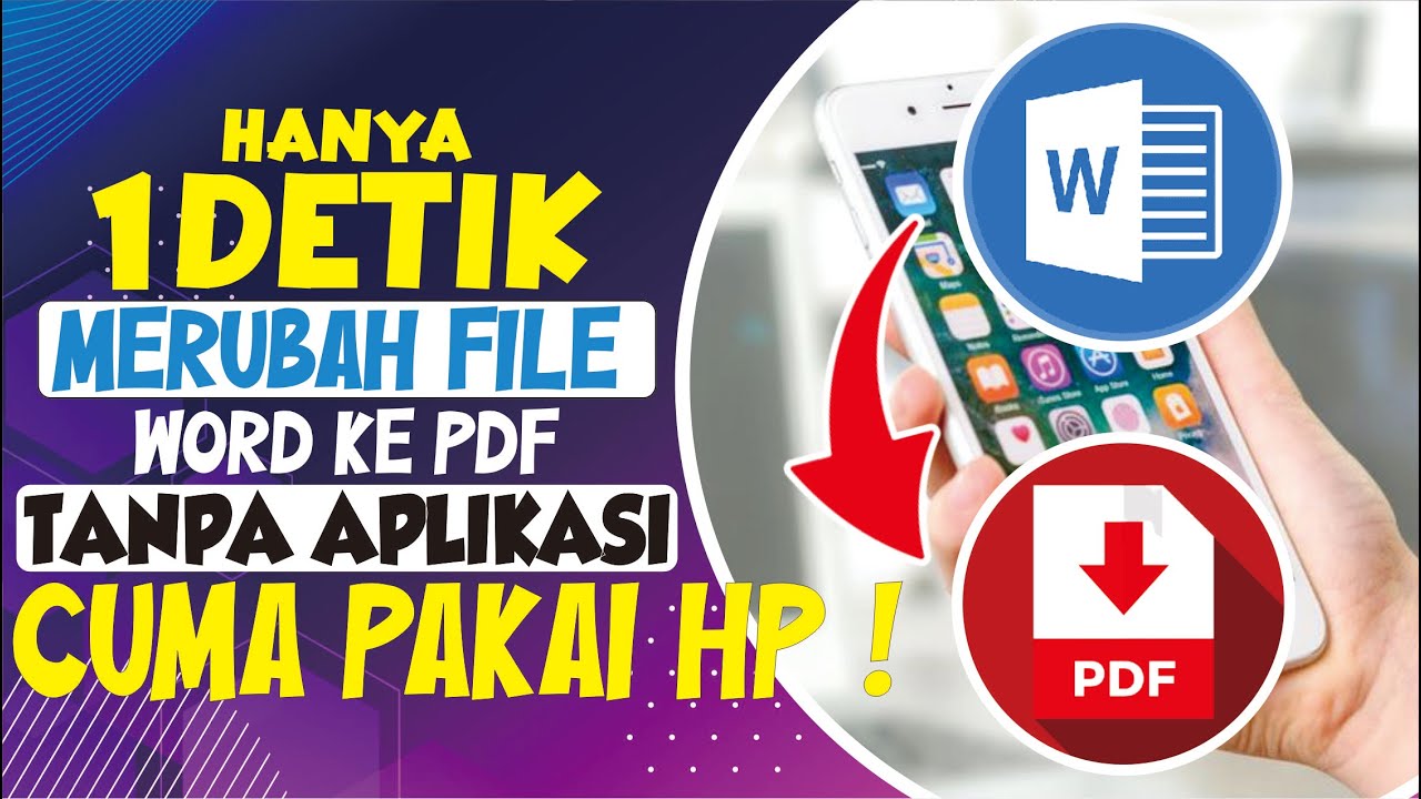 Merubah Logo File.pdf TRIK CEPAT‼️Cara Mudah Merubah File WORD Menjadi PDF di ANDROID Tanpa ...