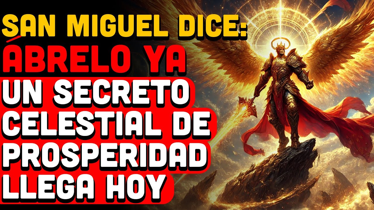 Hoy, 1 Diciembre - El Arcángel Miguel Dice: Ábrelo Ya —Un Secreto Celestial de Prosperidad Llega Hoy