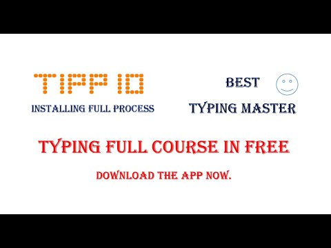 Typing Master software full course in free||Tipp10||installing full ...
