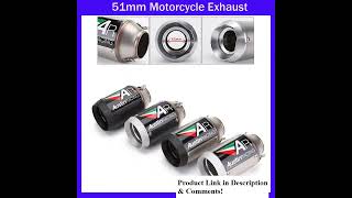Universal 51Mm Motorcycle Exhaust For Cbr1000, Z900, Zx6R, S1000Rr, Tmax530