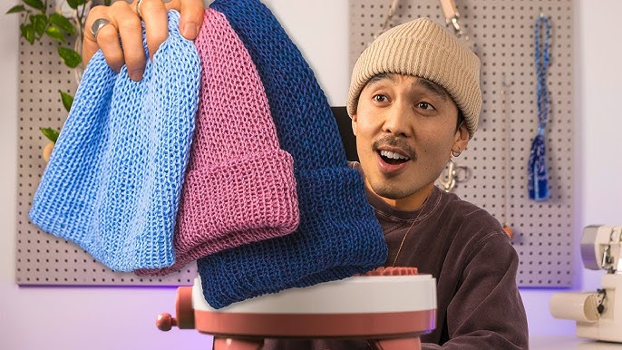 Knitting Machine Beanie Pattern (Easy!) 