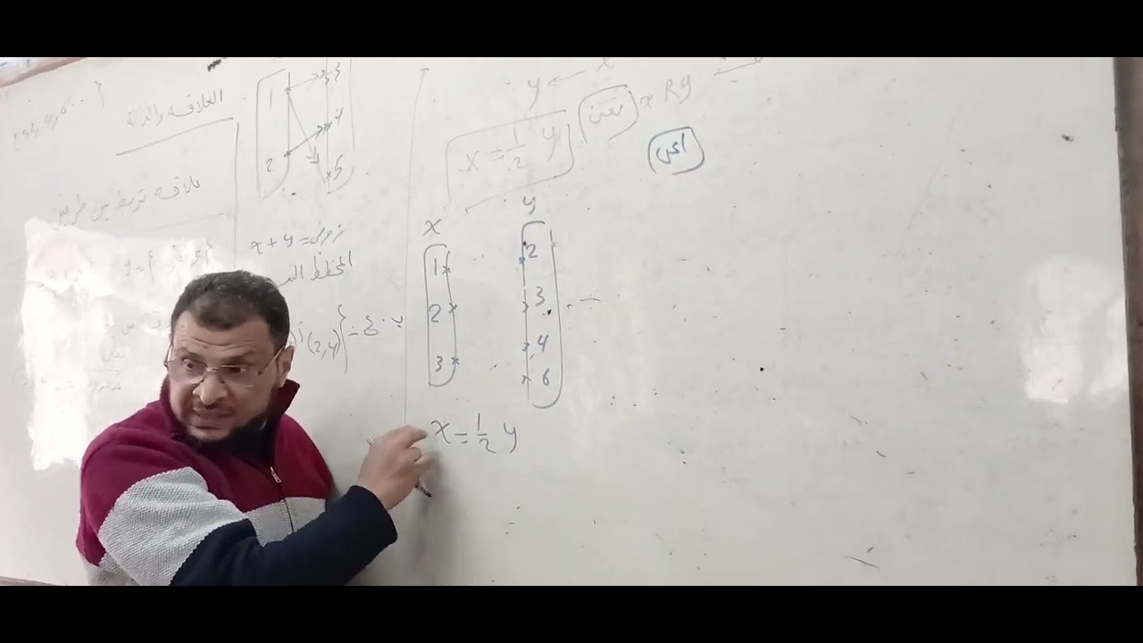 العلاقة والدالة لتانية اعدادي #التقييمات #العلاقه $الدالة #منهج_جديد #رياضيات #شرح #مستر_محمد_رستم 