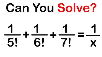 Will You Dare To Solve This Equation with Factorials ? Easy Step By Step Explanation @mathsmood​