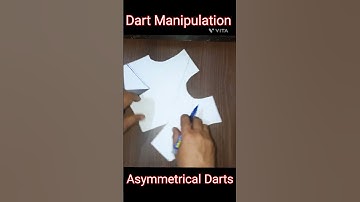 Dart Manipulation || Asymmetrical Darts || #fashion #ytshorts #viralvideo