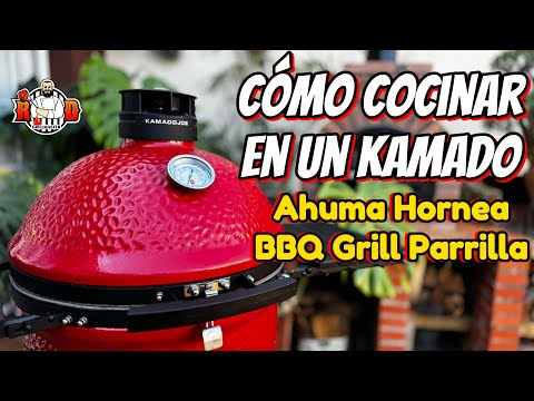 Como Cocinar en un Kamado Ahuma Hornea BBQ Grill Parrilla |RDGrillmaster.