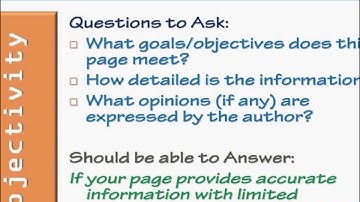 Evaluating Web Content