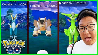 16 Cobalion, Terrakion And Virizion Raids on Raid Hour in Pokemon GO Details