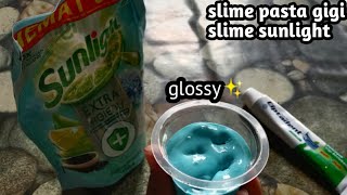 Cara membuat slime dari sunlight dan pasta gigi tanpa lem apapun tanpa gom tanpa aktivator