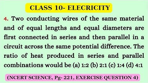Two conducting wires of the same material #class10physics #science #video #viral #ncert #electricity