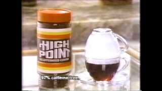 High Point De Caf Coffee Lauren Bacall 1984