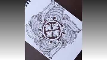 New Creative Idea Of Zentangle // Freeform Drawing// Zen Doodle // tangle Pattern