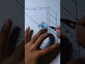 the process of drawing a certain shape on paper with a nice and neat image