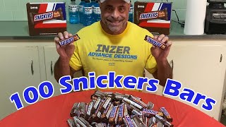 Craziest Snickers Bar Challenge ever🤪!!|Full Size|11+pounds|25,000 Calories!!!