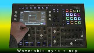 Polyrhythm Osc sync on Waldorf Iridium