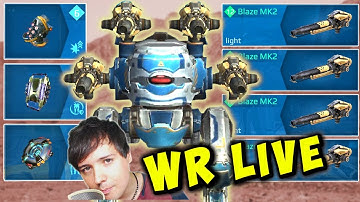 Brutal BLAZE BLITZ Mk2 & New Max Anticontrol War Robots Live Gameplay WR
