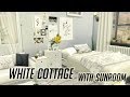 심즈4 건축| 온실이 있는 작은 오두막 + CC Links | The Sims 4| White Cottage|Speed Build