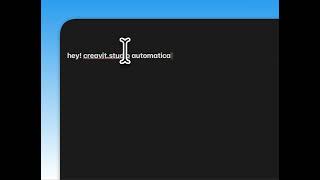 Creavit Studio - Smooth typing effect