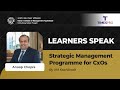 IIM Kozhikode CxO Programme Review | Alumnus Q&amp;A | Anoop Chopra