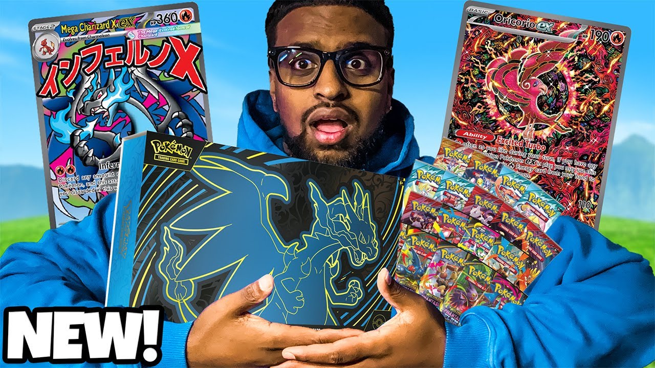 Коллекция Pokemon Mega Charizard X EX Ultra Premium — ОБЯЗАТЕЛЬНО К ПОКУПКЕ!