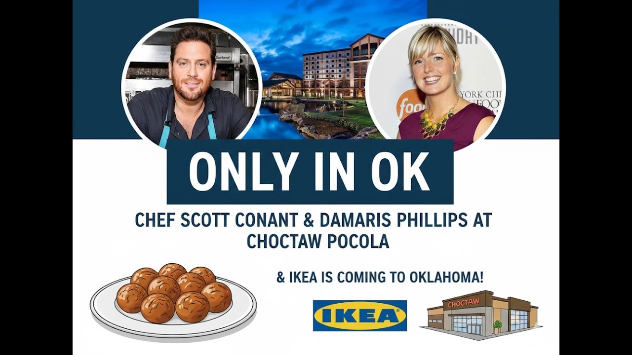 Chef Scott Conant, Damaris Phillips at Choctaw Pocola & IKEA is Coming to Oklahoma!