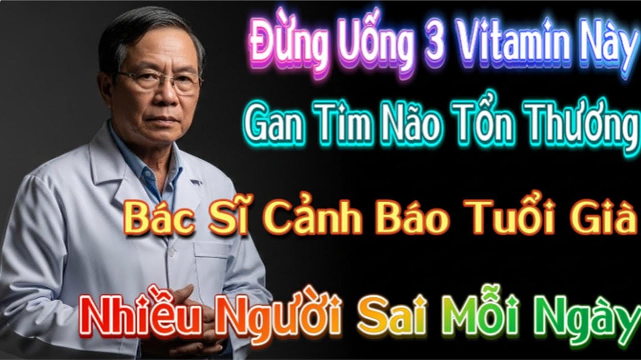 Bác sĩ cảnh báo 3 vitamin người cao tuổi nên tránh để bảo vệ gan, tim, não