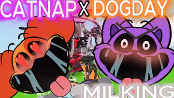 Dogday gets MILKED by Catnap! Catnap X Dogday - Poppy Playtime Chapter 3 Smiling Critters