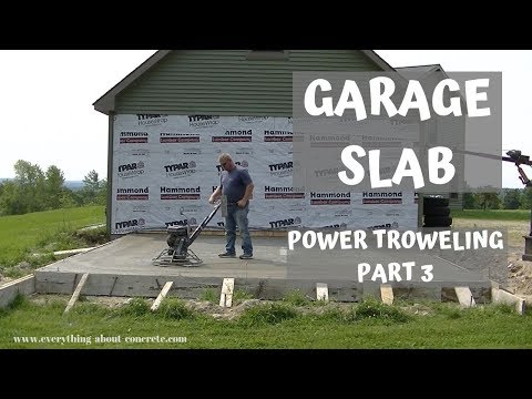 Comment Truelle votre garage Slab | Tous les secrets de mon troweling