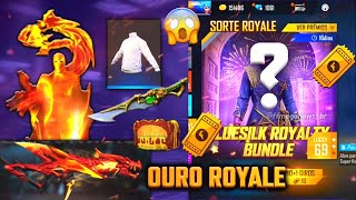 OURO ROYALE CONFIRMADO! GOLA ALTA BRANCA, M4A1 EVOLUTIVA - NOVIDADES DA ATUALIZAÇÃO FREE FIRE