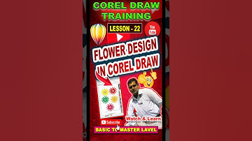 How To Make Flower Design In Corel Draw | Logo Design In Coreldraw | Coreldraw Tutorial | Tips