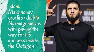 "The Ultimate Mentor: Islam Makhachev Thanks Khabib Nurmagomedov for Octagon Success!"@ESPNMMA