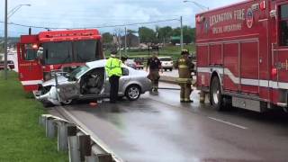 Wreck involving firetruck