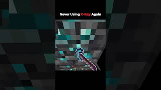 Never Using X-Ray Texture Pack  in Minecraft Ever Again #minecraft #shorts #texturepack #gaming