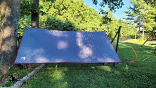 Ozark Trail 12'x12' Camping Tarp with hammock mods