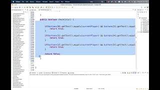 Java Swing Tic Tac Toe Part3