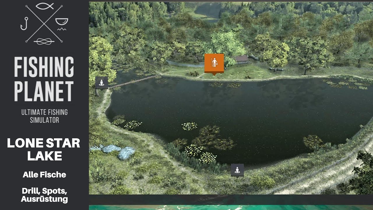 Fishing Planet - Lone Star Lake Blacktail Shiner Pose / 50 cm Schnurtiefe / #8 Haken / Regenwurm