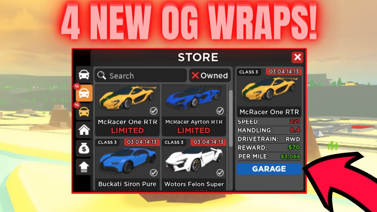 *4 OLD LIMITEDS ARE BACK* + New OG Wraps in Car Dealership Tycoon