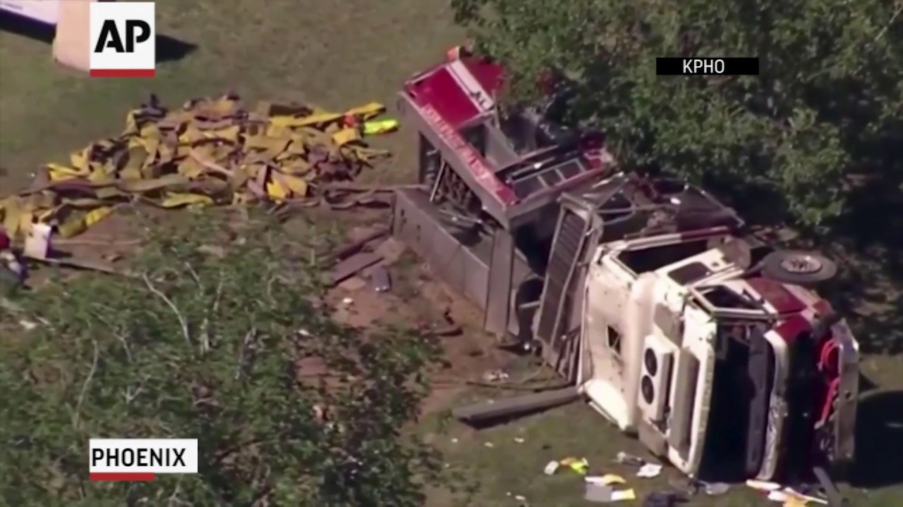 3 dead, 3 firefighters hurt in Phoenix collision