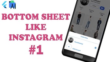 Flutter Tutorial - Create Bottom Sheet Like Instagram #1