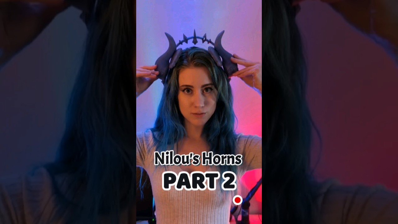 Remaking Nilou's Horns from Genshin Impact PART 2! #cosplay #genshinimpact #3dprinting