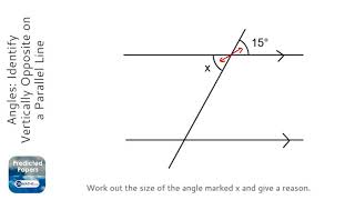 Famous Angles: Identify Vertically Opposite on a Parallel Line (Grade 3) - OnMaths GCSE Maths Revision Net Worth