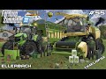 Giant grass silage harvest with krone and kedex  ellerbach  farming simulator 22  episode 55