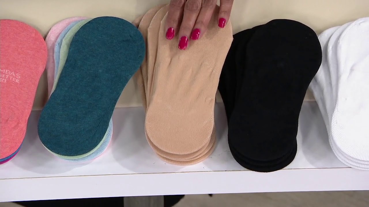 Bombas Set of 4 Lightweight No Show Socks on QVC YouTube