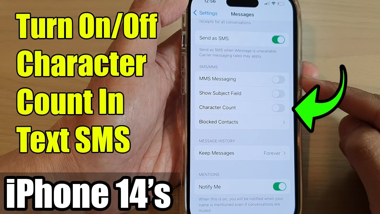 iPhone 11 Pro: How to Enable / Disable Messages Character Count