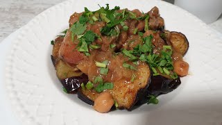 اطباق رمضان/ مدربل باذنجل على طريقتي و بنة هيلة /aubergines au poulet/مطبخ قمر