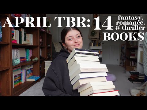 my april tbr is STACKED 📚 14 fantasy, romance & thriller books ✨🫶🏻