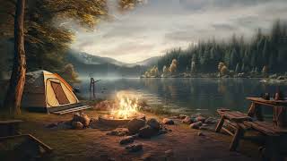 Rain and Fireplace Sounds for Nighttime Focus and Relaxation  Fireside Ambiance, ASMR sounds, BGM