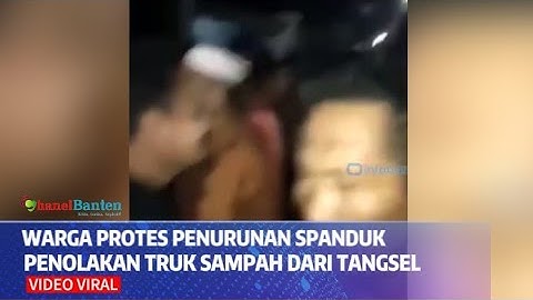 Viral Warga Protes Penurunan Spanduk Penolakan Sampah dari Tangsel