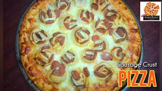 Rose Sausage Crust Pizza | সসেজ ক্রাস্ট পিজ্জ্বা | Maherun Nessa | Mom's Best Homemade Pizza